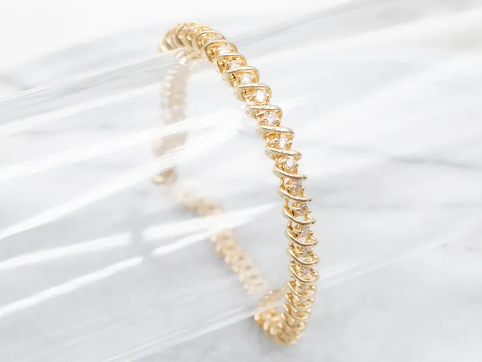 Classic Yellow Gold Diamond Tennis Bracelet Market Square Jewelers Bracelets Classic Yellow Gold Diamond Tennis Bracelet Market Square Jewelers Bracelets