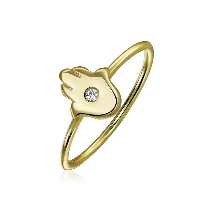 CZ 14K Plated Silver Midi Knuckle Spiritual Hamsa Ring 1MM For Teen BlingJewelry Wholesale Rings CZ 14K Plated Silver Midi Knuckle Spiritual Hamsa Ring 1MM For Teen BlingJewelry Wholesale Rings