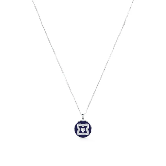 De Beers Enchanted Lotus Blue Enamel Necklace De Beers Necklaces De Beers Enchanted Lotus Blue Enamel Necklace De Beers Necklaces