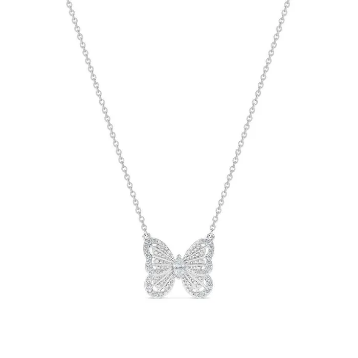 De Beers Portraits of Nature Butterfly Pendant De Beers Necklaces