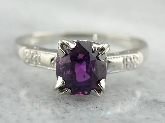 Deep True Pink Sapphire White Gold Engagement Ring Market Square Jewelers Rings Deep True Pink Sapphire White Gold Engagement Ring Market Square Jewelers Rings