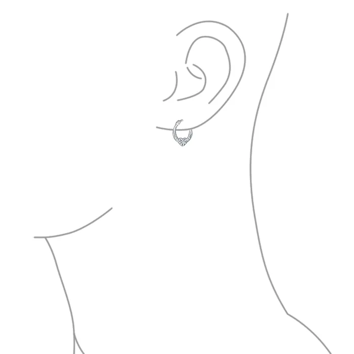 Delicate BFF Love Heart Hoop Huggie Earrings DiamondCut Sterling Silver 05 Inch BlingJewelry Wholesale Earrings Delicate BFF Love Heart Hoop Huggie Earrings DiamondCut Sterling Silver 05 Inch BlingJewelry Wholesale Earrings
