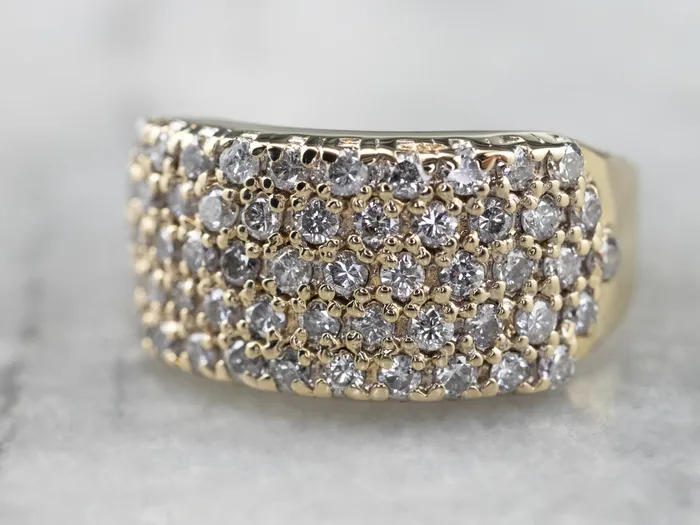 Diamond Gold Wide Statement Band Market Square Jewelers Rings Diamond Gold Wide Statement Band Market Square Jewelers Rings