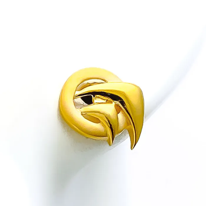 Earrings Andaaz Jewelers Bespoke Graceful 22k Gold Top Earrings