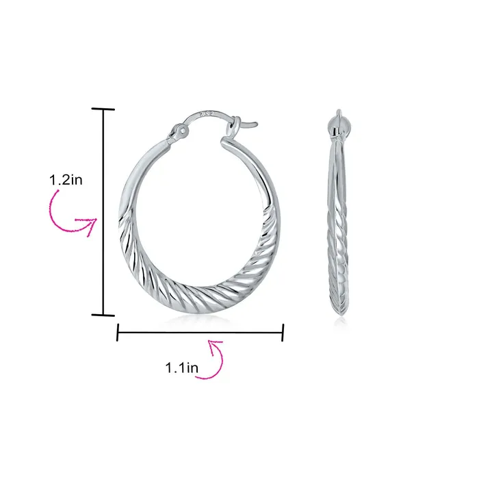 Earrings BlingJewelry Wholesale Lightweight Ribbed Shrimp Style Hoop Huggie Earrings Sterling Silver 125 Inch Earrings BlingJewelry Wholesale Lightweight Ribbed Shrimp Style Hoop Huggie Earrings Sterling Silver 125 Inch
