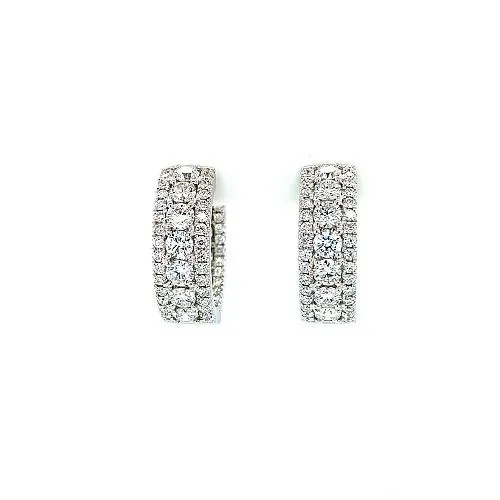 Earrings CH Collection Diamond Hoop Earrings