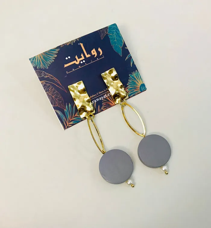 Earrings Fancy Earring246 Gray Mtm