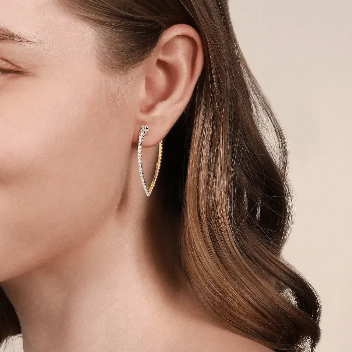 Earrings Gabriel Co Bujukan and Graduating Diamond Classic Hoop Earrings Gabriel Co Earrings Gabriel Co Bujukan and Graduating Diamond Classic Hoop Earrings Gabriel Co