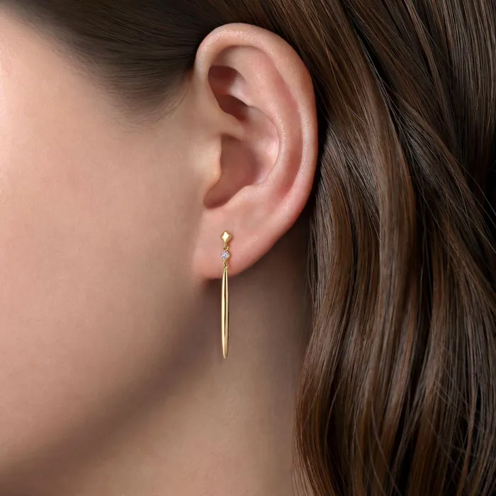Earrings Gabriel Co Gabriel Co Diamond Stud and Spike Earrings