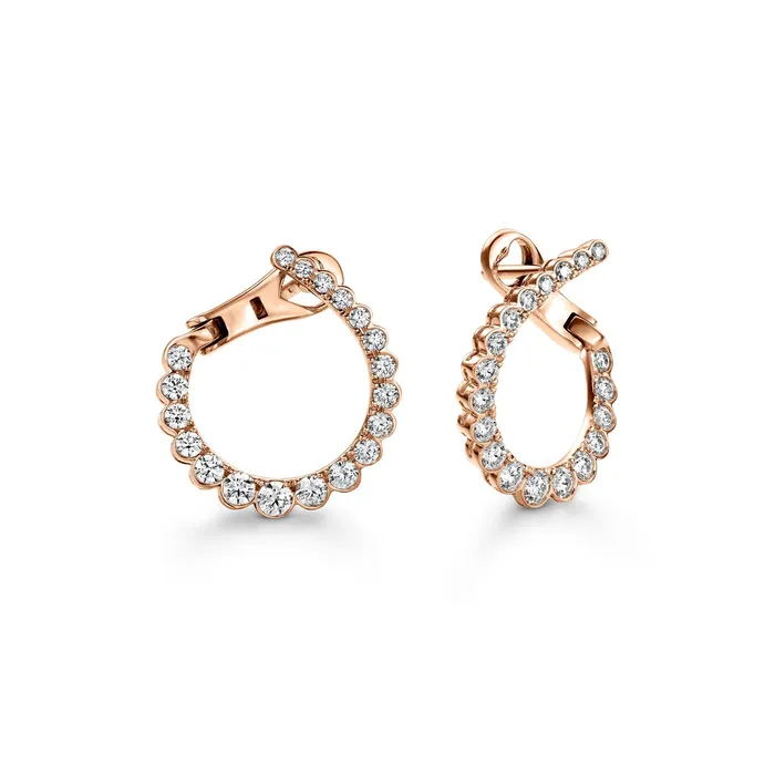 Earrings Hearts On Fire Aerial Regal Diamond Hoop Earrings Hearts on Fire