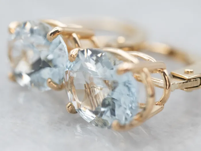 Earrings Market Square Jewelers Aquamarine Gold Drop Earrings Earrings Market Square Jewelers Aquamarine Gold Drop Earrings