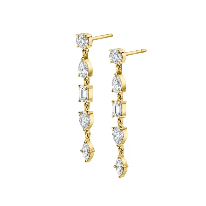 Earrings Michael M Michael M Montage 5 Stone Drop Earrings