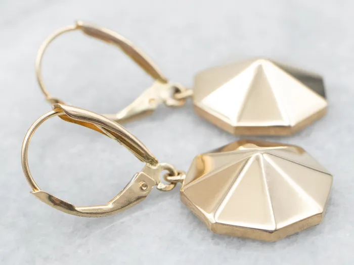 Earrings Octagonal Drop Earrings Market Square Jewelers