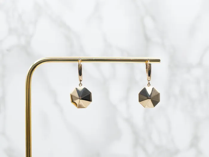 Earrings Octagonal Drop Earrings Market Square Jewelers