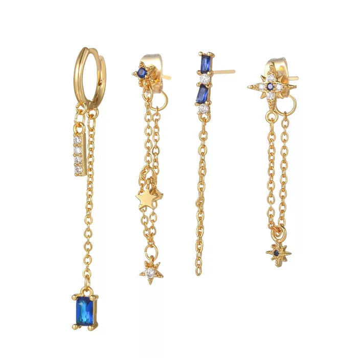 Earrings Sofia Blue Galaxy Earring Set