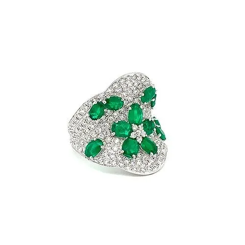 Emerald Diamond Ring CH Collection Rings