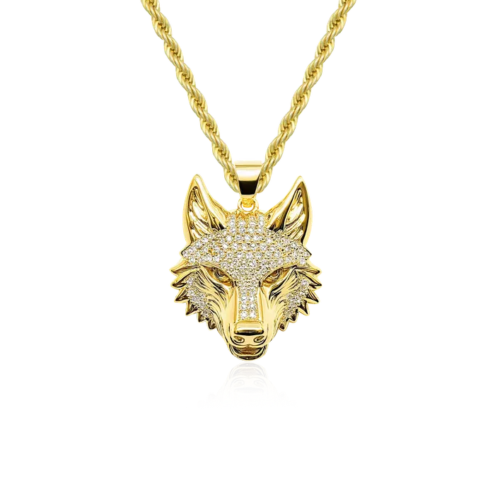 Fierce Wolf Pendant Style 8 aporro Necklaces