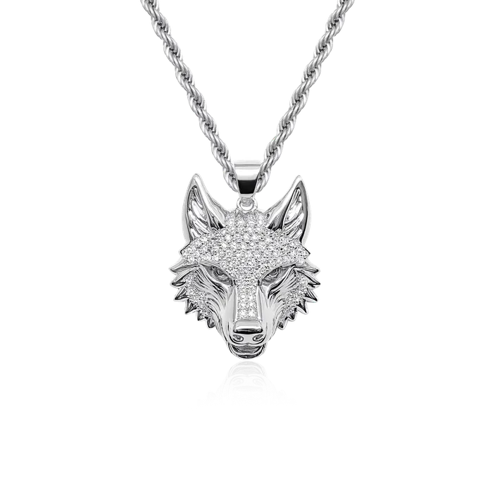 Fierce Wolf Pendant Style 8 aporro Necklaces Fierce Wolf Pendant Style 8 aporro Necklaces