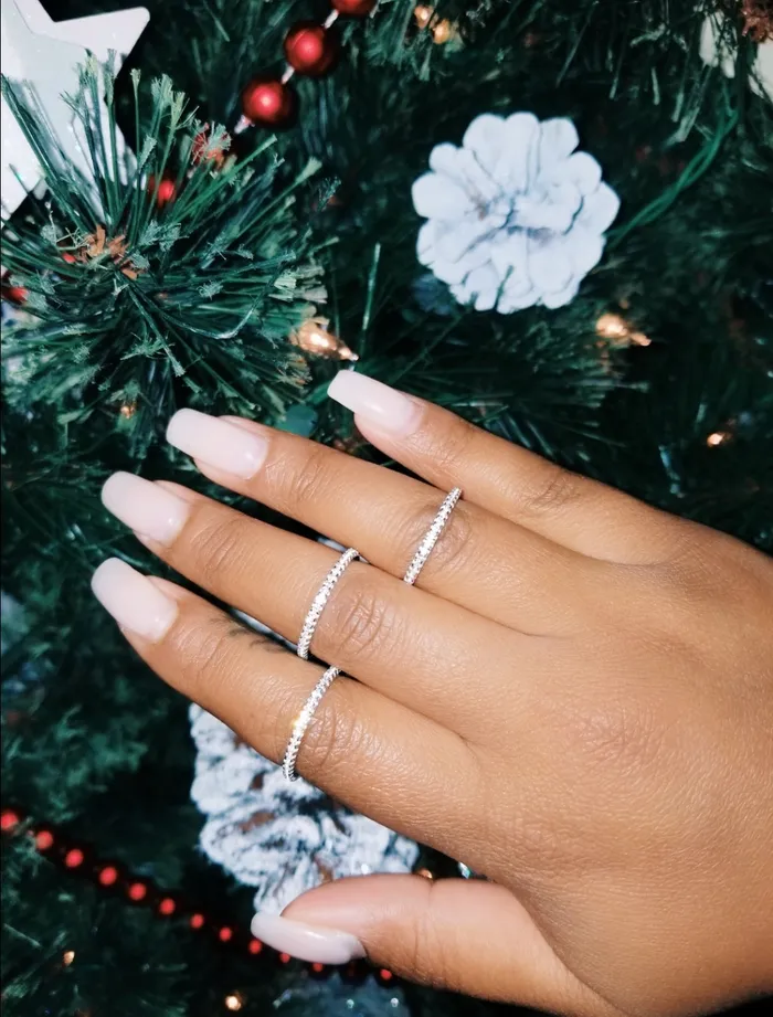 Glazd Micro Band Gold or Silver Eric Rings