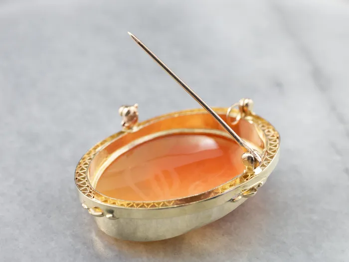 Gold Retro Era Cameo Pin or Pendant Market Square Jewelers PreStyled Sets Gold Retro Era Cameo Pin or Pendant Market Square Jewelers PreStyled Sets