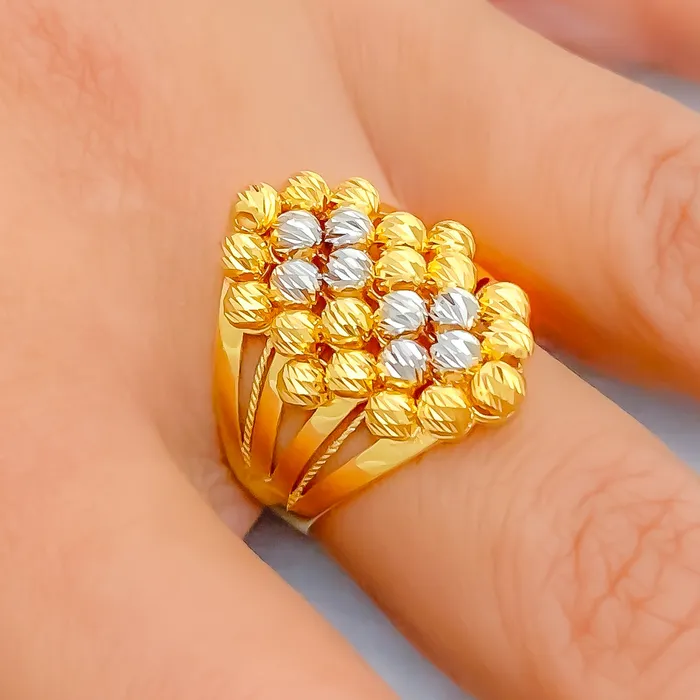 Gorgeous Blooming 22k Gold Ring Andaaz Jewelers Rings