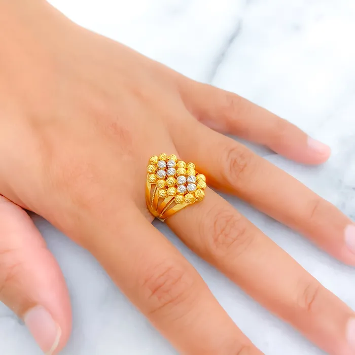 Gorgeous Blooming 22k Gold Ring Andaaz Jewelers Rings