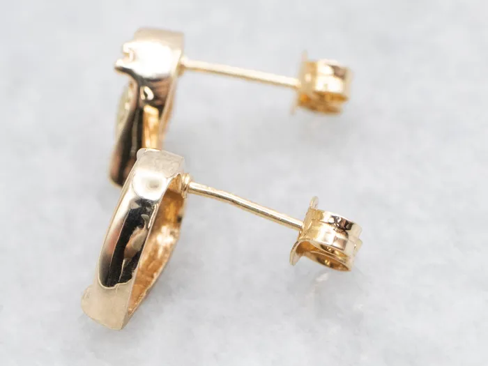 Heart Shaped Studs with Leaf Detail Market Square Jewelers Necklaces Heart Shaped Studs with Leaf Detail Market Square Jewelers Necklaces