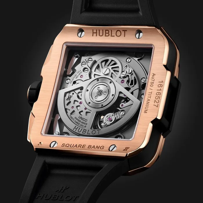 Hublot Hublot Square Bang Unico King Gold Diamonds 42mm Rings Hublot Hublot Square Bang Unico King Gold Diamonds 42mm Rings