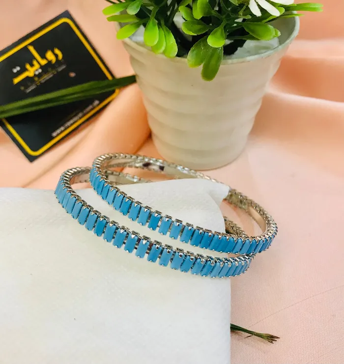 KJ Rings Zircon bangles19 SilverFerozi