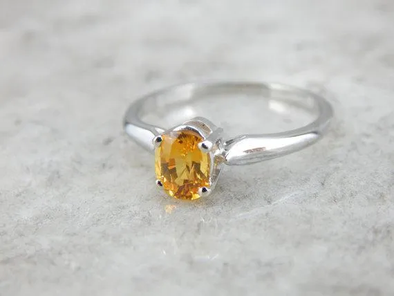 Market Square Jewelers Golden Sapphire and White Gold Solitaire Engagement Ring Rings Market Square Jewelers Golden Sapphire and White Gold Solitaire Engagement Ring Rings