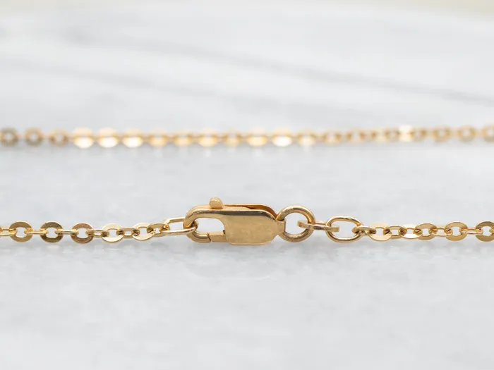 Market Square Jewelers Necklaces Long 18Karat Gold Cable Chain