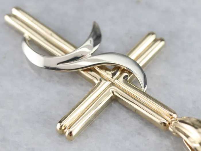 Market Square Jewelers Necklaces Modernist Gold Cross Pendant Market Square Jewelers Necklaces Modernist Gold Cross Pendant