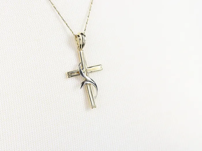Market Square Jewelers Necklaces Modernist Gold Cross Pendant Market Square Jewelers Necklaces Modernist Gold Cross Pendant