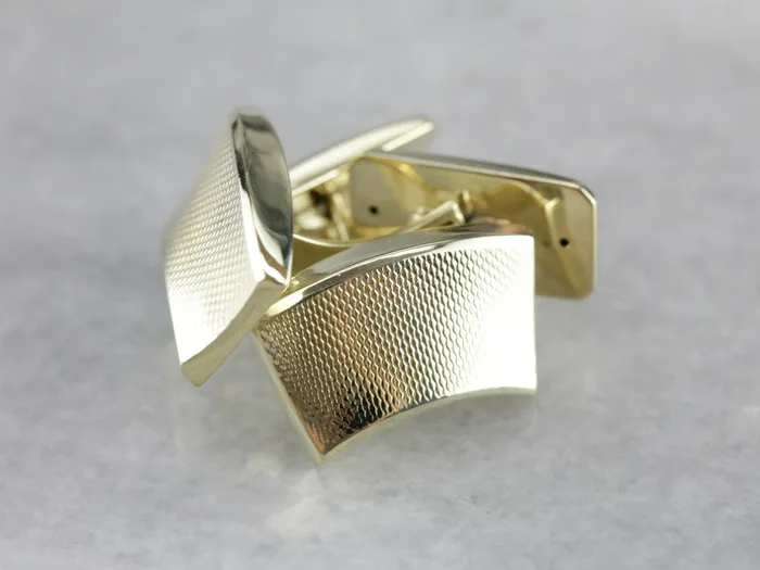 Market Square Jewelers PreStyled Sets Yellow Gold Vintage Cufflinks