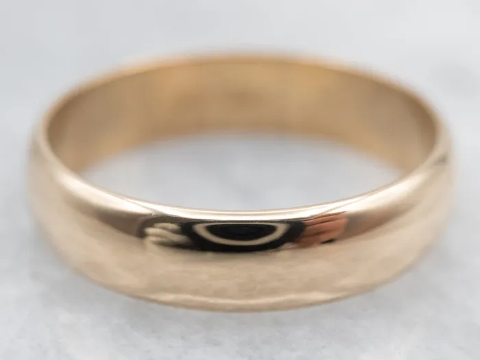 Market Square Jewelers Rings Classic Yellow Gold Plain Wedding Band