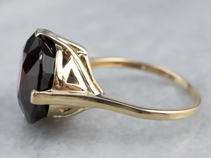 Market Square Jewelers Rings Cushion Cut Garnet Gold Statement Ring Market Square Jewelers Rings Cushion Cut Garnet Gold Statement Ring