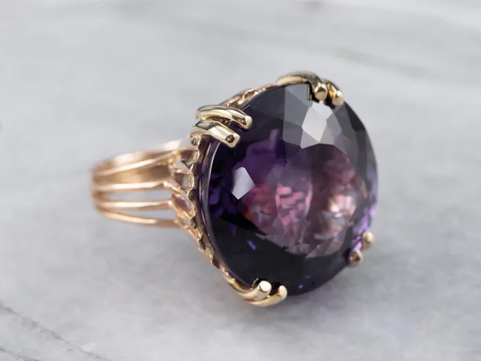 Market Square Jewelers Rings Gold Amethyst Statement Ring Market Square Jewelers Rings Gold Amethyst Statement Ring