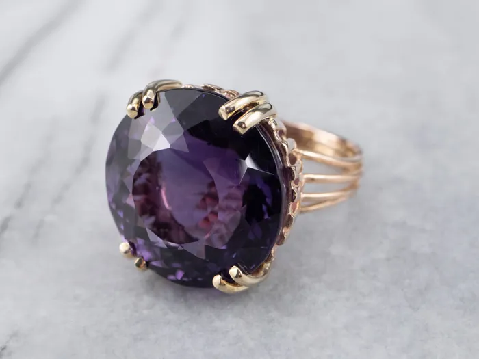 Market Square Jewelers Rings Gold Amethyst Statement Ring Market Square Jewelers Rings Gold Amethyst Statement Ring