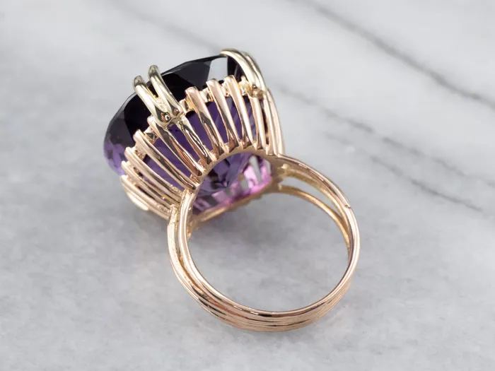 Market Square Jewelers Rings Gold Amethyst Statement Ring Market Square Jewelers Rings Gold Amethyst Statement Ring