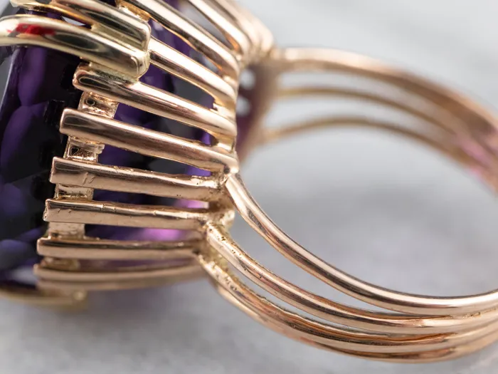 Market Square Jewelers Rings Gold Amethyst Statement Ring Market Square Jewelers Rings Gold Amethyst Statement Ring