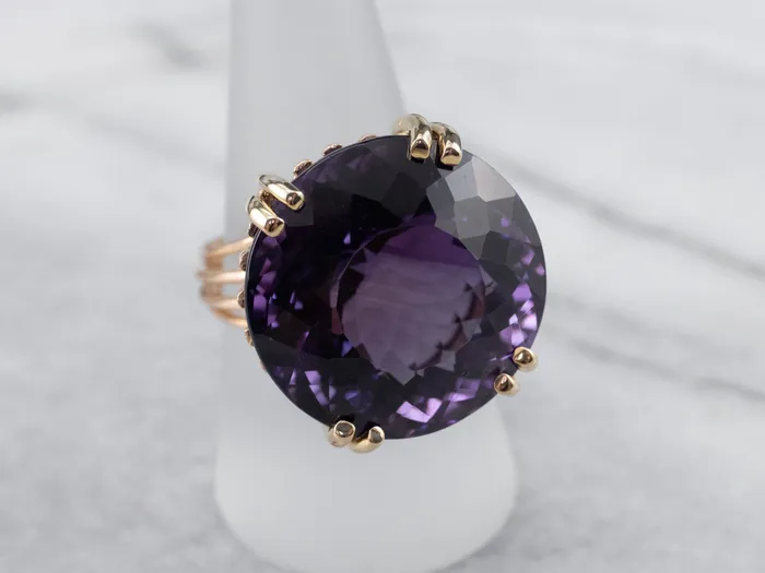 Market Square Jewelers Rings Gold Amethyst Statement Ring Market Square Jewelers Rings Gold Amethyst Statement Ring