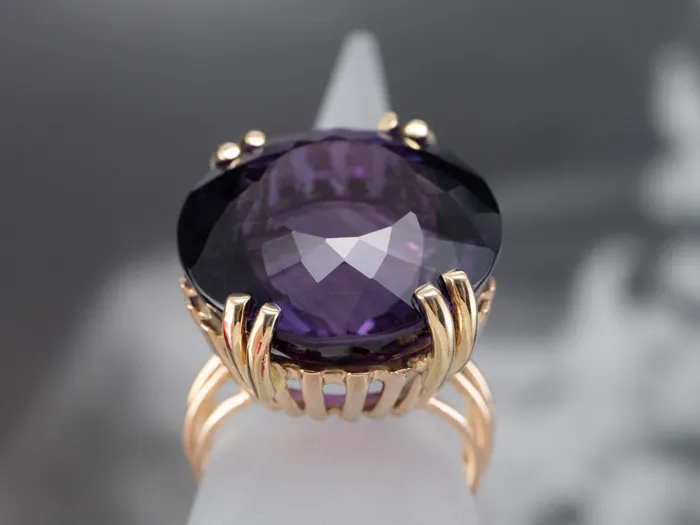 Market Square Jewelers Rings Gold Amethyst Statement Ring Market Square Jewelers Rings Gold Amethyst Statement Ring