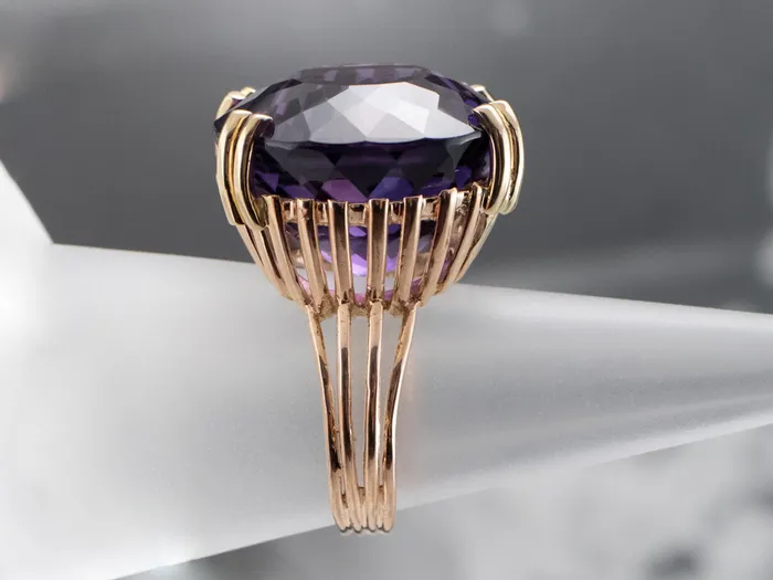 Market Square Jewelers Rings Gold Amethyst Statement Ring Market Square Jewelers Rings Gold Amethyst Statement Ring
