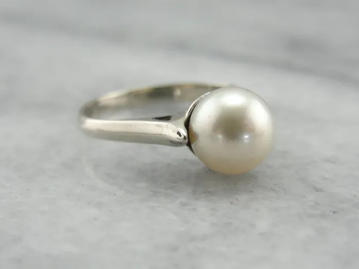 Market Square Jewelers Rings June Birthstone Pearl Solitaire Cocktail Ring Market Square Jewelers Rings June Birthstone Pearl Solitaire Cocktail Ring