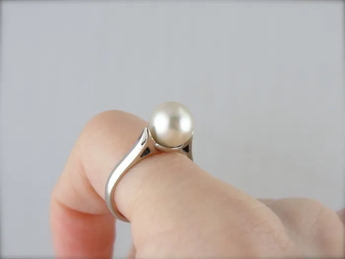 Market Square Jewelers Rings June Birthstone Pearl Solitaire Cocktail Ring Market Square Jewelers Rings June Birthstone Pearl Solitaire Cocktail Ring