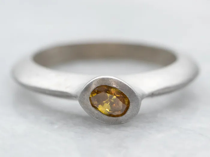 Market Square Jewelers Rings Matte White Gold Bezel Set Oval Cut Yellow Sapphire Solitaire Ring Market Square Jewelers Rings Matte White Gold Bezel Set Oval Cut Yellow Sapphire Solitaire Ring