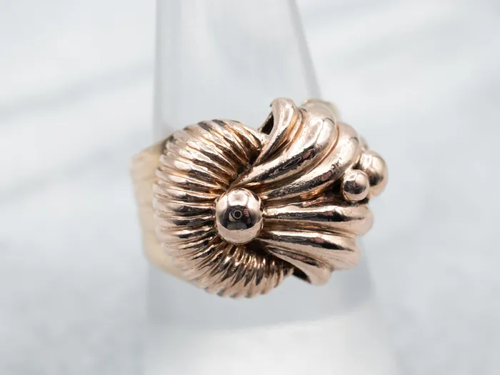 Market Square Jewelers Rings Mid Century Rose Gold Statement Ring Market Square Jewelers Rings Mid Century Rose Gold Statement Ring