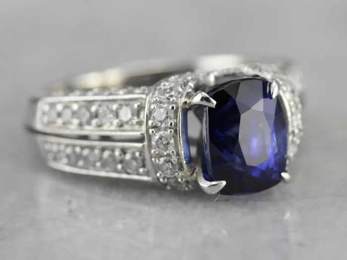Market Square Jewelers Rings Sapphire and Diamond Ring
