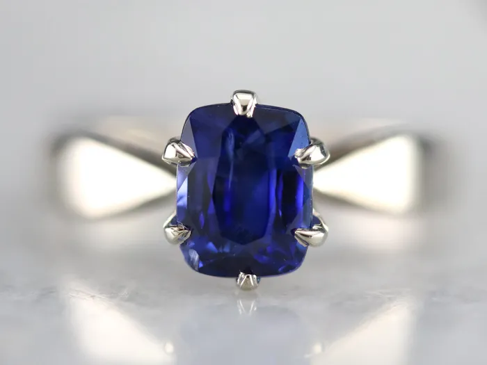 Market Square Jewelers Rings Sapphire White Gold Solitaire Engagement Ring Market Square Jewelers Rings Sapphire White Gold Solitaire Engagement Ring