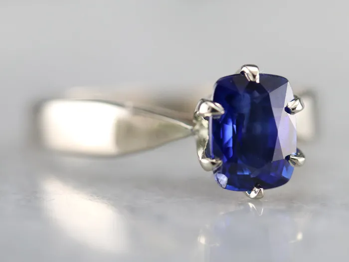 Market Square Jewelers Rings Sapphire White Gold Solitaire Engagement Ring Market Square Jewelers Rings Sapphire White Gold Solitaire Engagement Ring